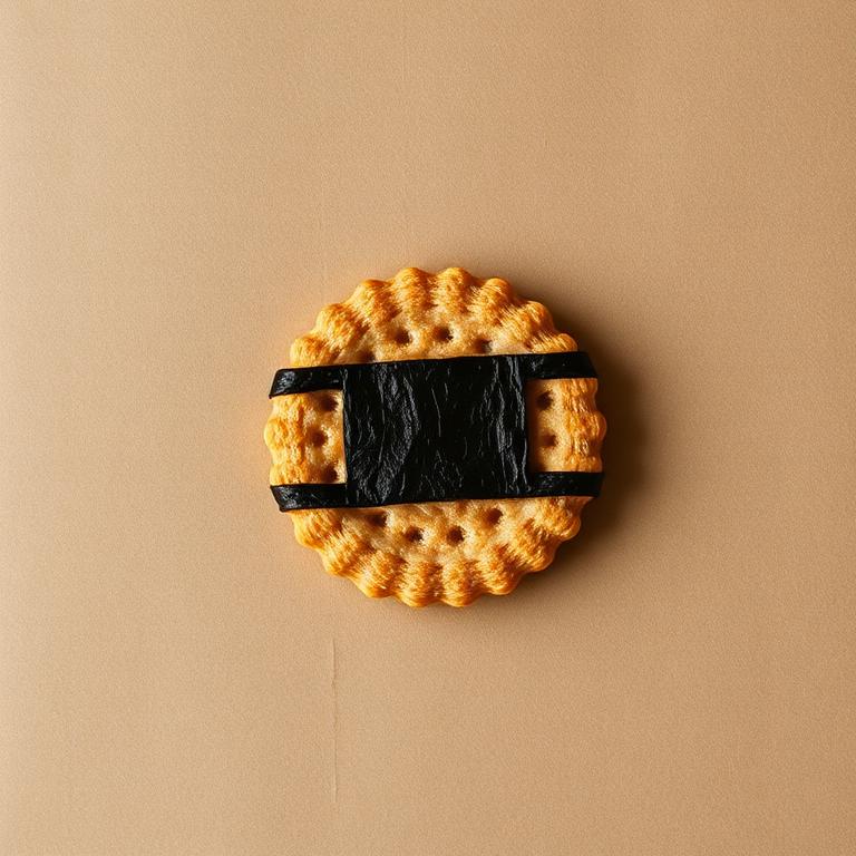 Nori-wrapped senbei